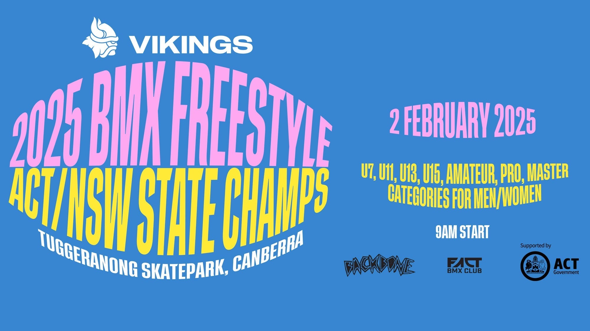 2025 Vikings ACT/NSW Freestyle BMX State Championships