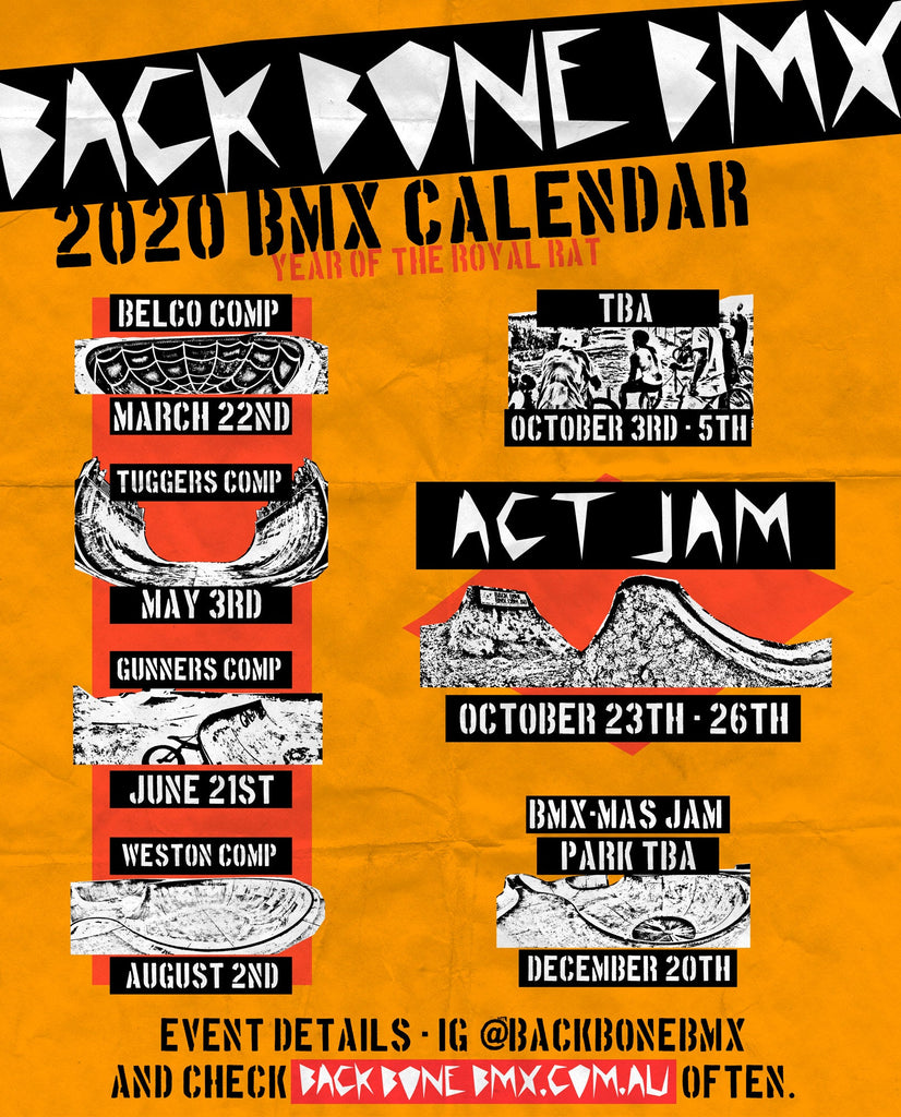 BMX events for 2020 (Save the dates!) - Back Bone BMX