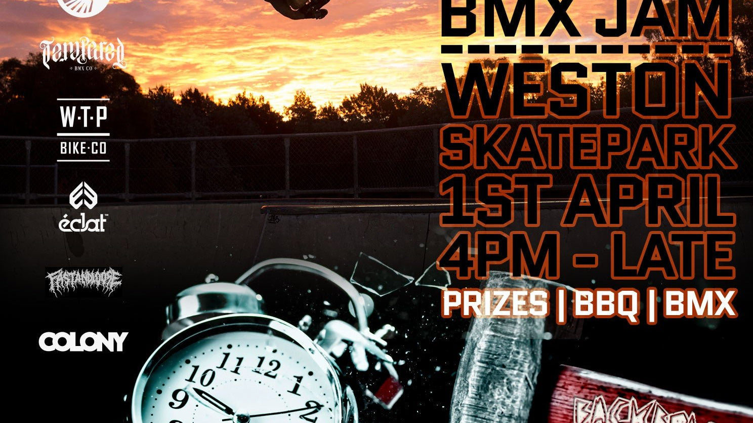 End of Daylight Savings Jam and a farewell jam coming up - Back Bone BMX