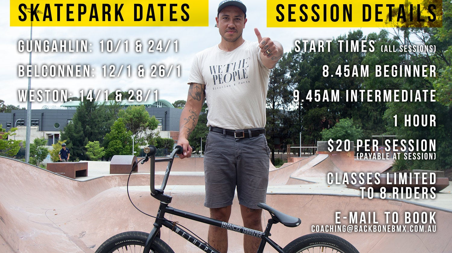 January 2022 School Holiday BMX coaching - Back Bone BMX