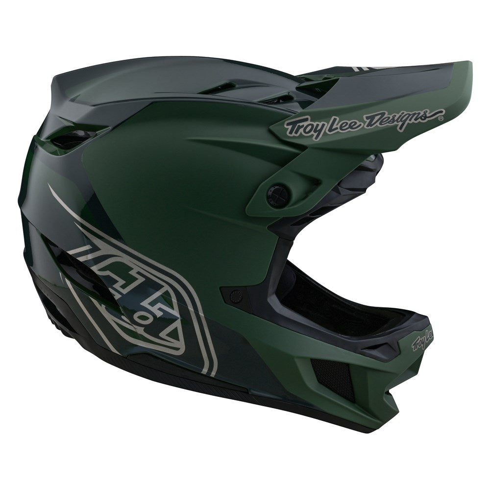 Troy Lee Designs D4 Polyacrylite Mips Helmet (2024) - Shadow Olive | Buy now at Australia's #1 BMX shop
