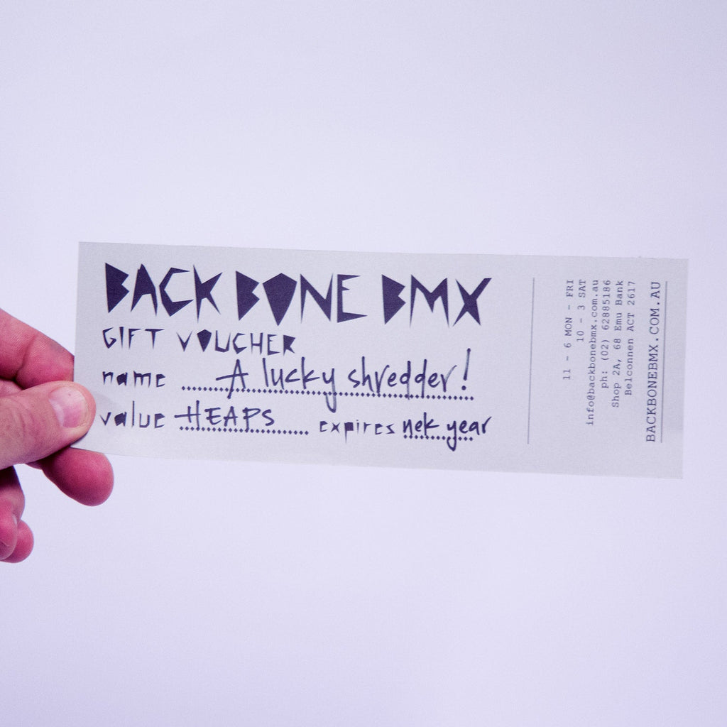 Backbone BMX Gift Card | Buy now at Australia's #1 BMX shop