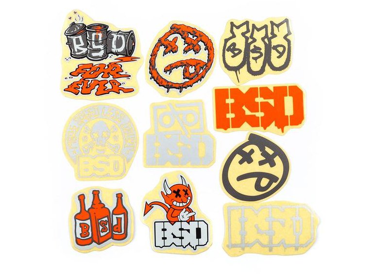 BSD BMX Sticker Kit - 10 Pack | Buy now at Australia's #1 BMX shop
