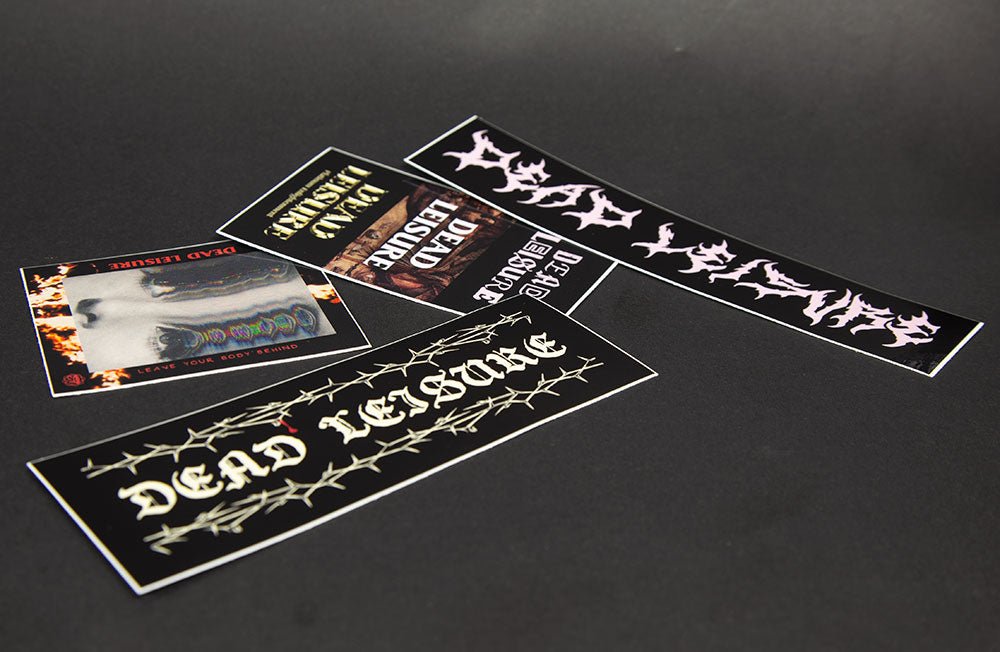 Dead Leisure Stickers - 4 Pack | Buy now at Australia's #1 BMX shop