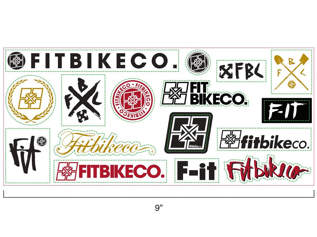 Fit Bike Co Classic BMX Sticker Kit - Back Bone BMX