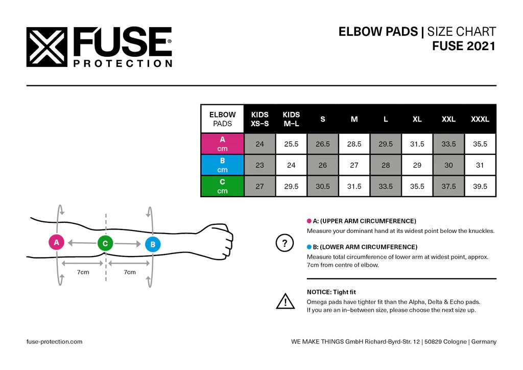 Fuse Alpha Lite Elbow Pads | Buy now at Australia's #1 BMX shop