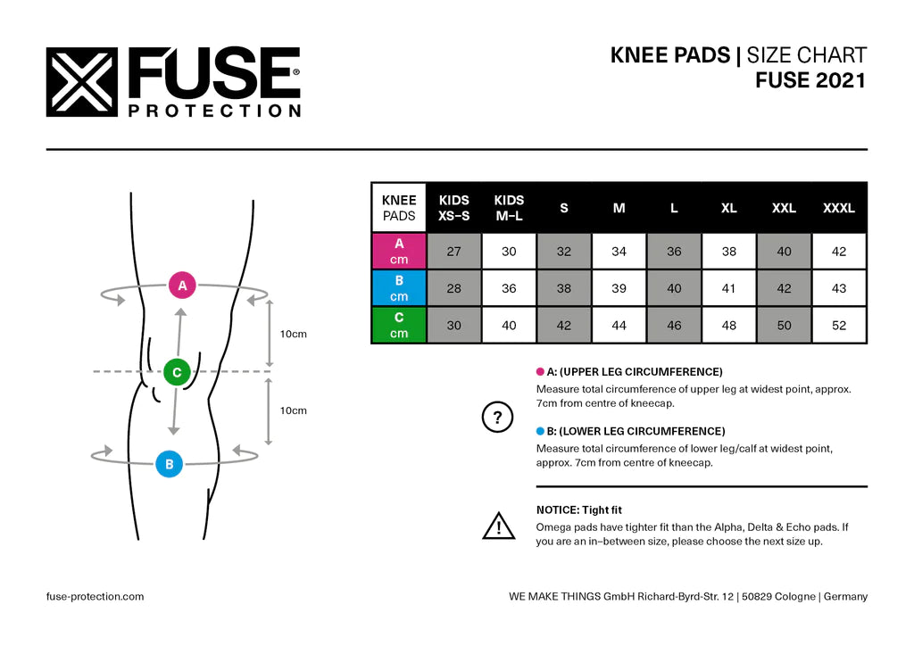 Fuse Alpha Lite Knee Pads | Buy now at Australia's #1 BMX shop