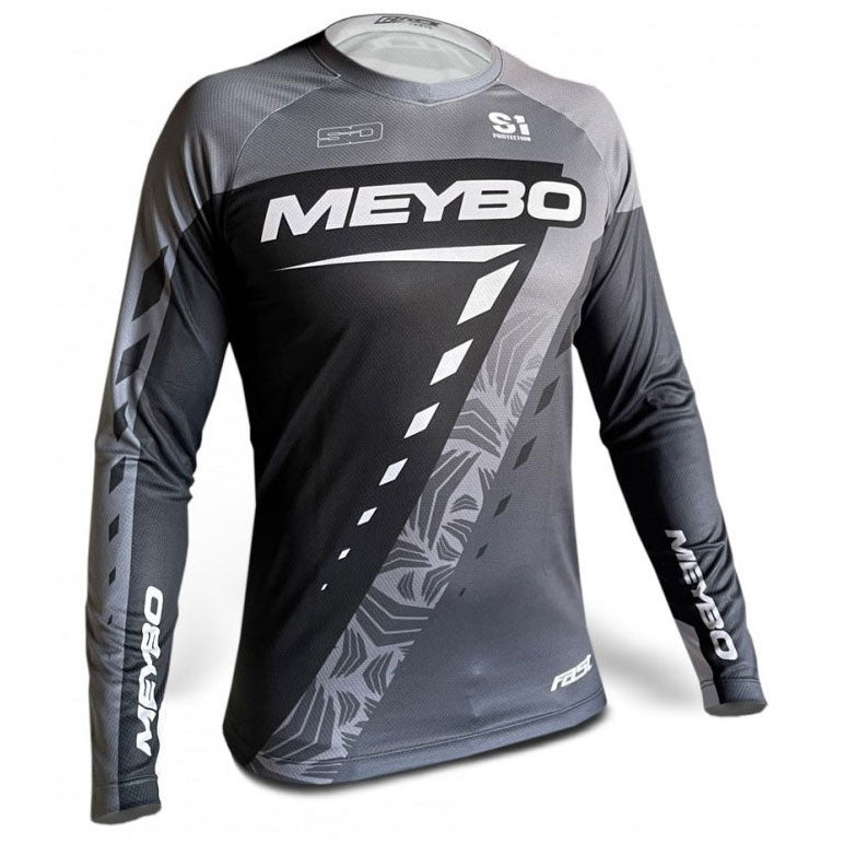 Meybo BMX Race Jersey - V5 Black/Grey - Back Bone BMX