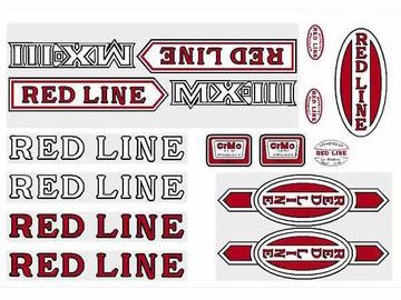 Redline MX3 Retro Sticker Set - Back Bone BMX
