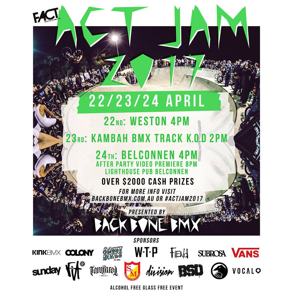ACT Jam 2017 Video - Back Bone BMX