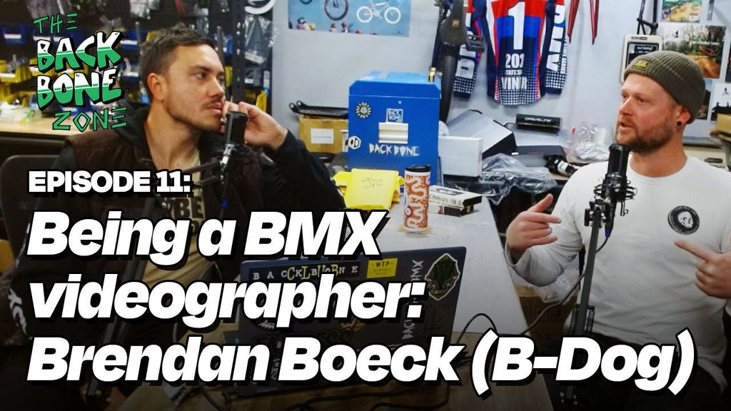 Being a BMX videographer - Brendan Boeck (AKA B-Dog) | Back Bone Zone episode 11 - Back Bone BMX
