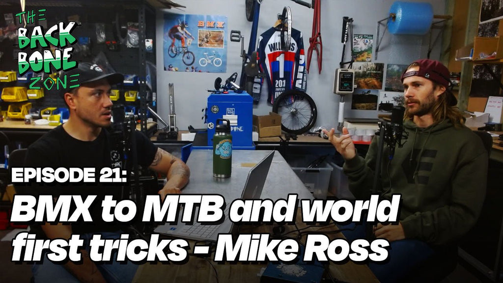 BMX to MTB and world first tricks - Mike Ross - Back Bone Zone Episode 21 - Back Bone BMX