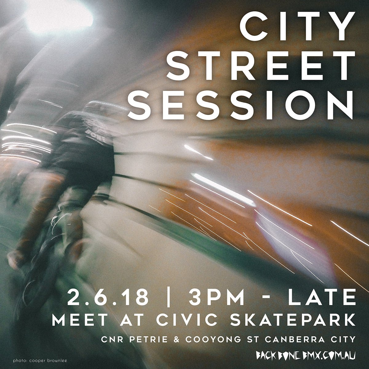 Canberra BMX Street Session - Back Bone BMX