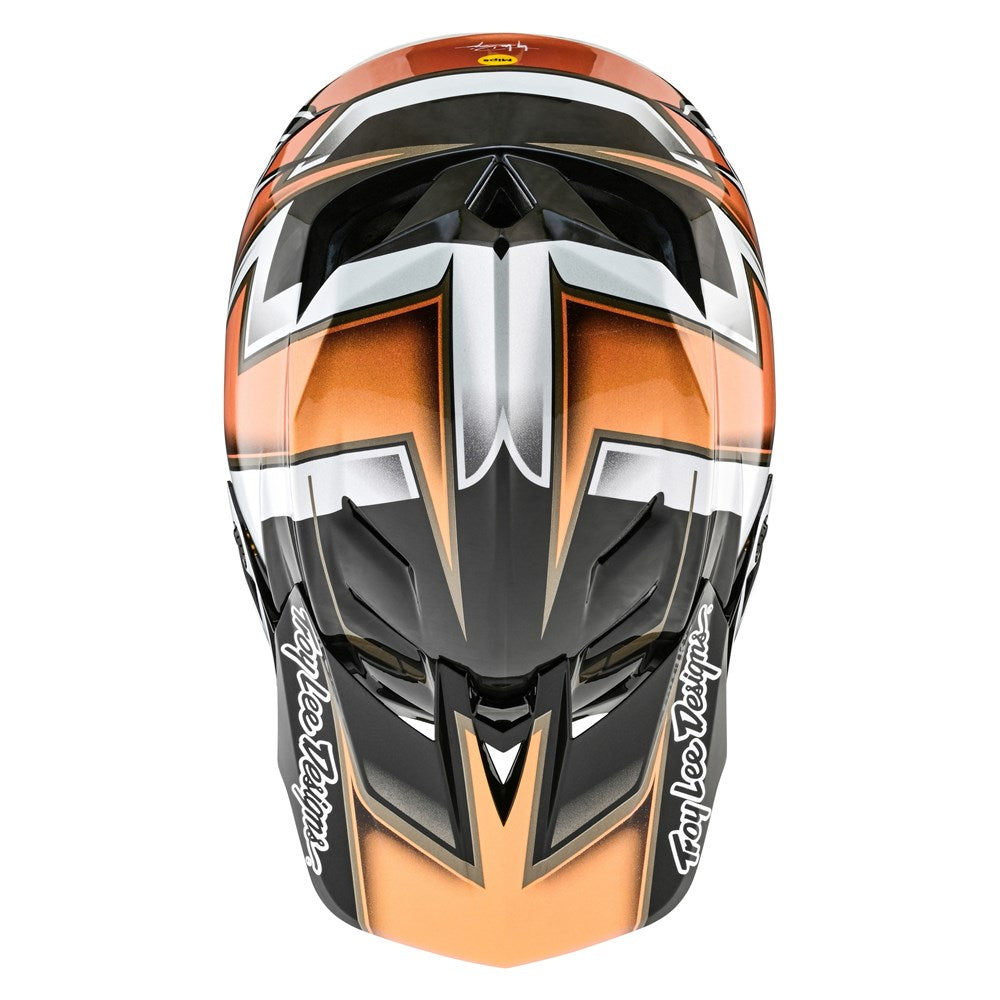 Troy Lee Designs D4 Carbon Mips Helmet (2024) - Ever Black/Gold | Buy now at Australia's #1 BMX shop