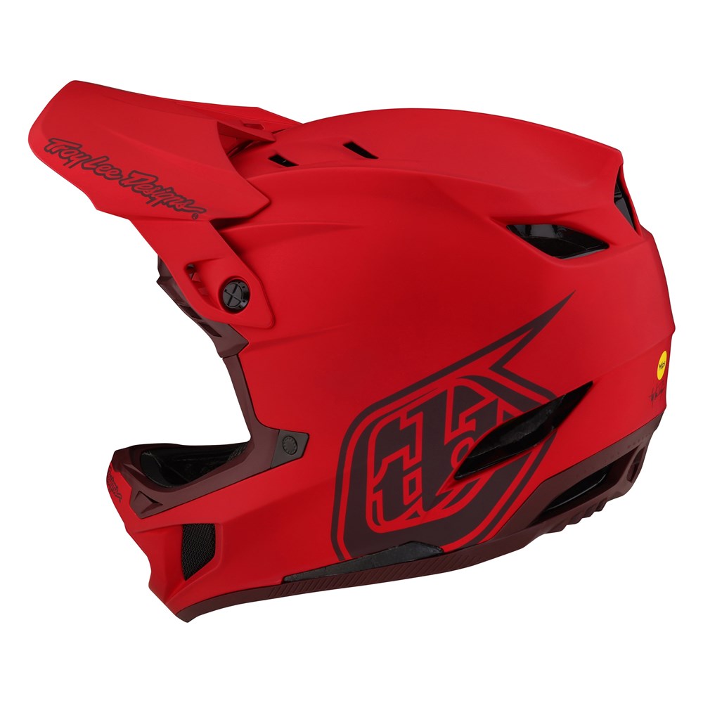 Troy Lee Designs D4 Composite Mips Helmet - Stealth Red | Buy now at Australia's #1 BMX shop