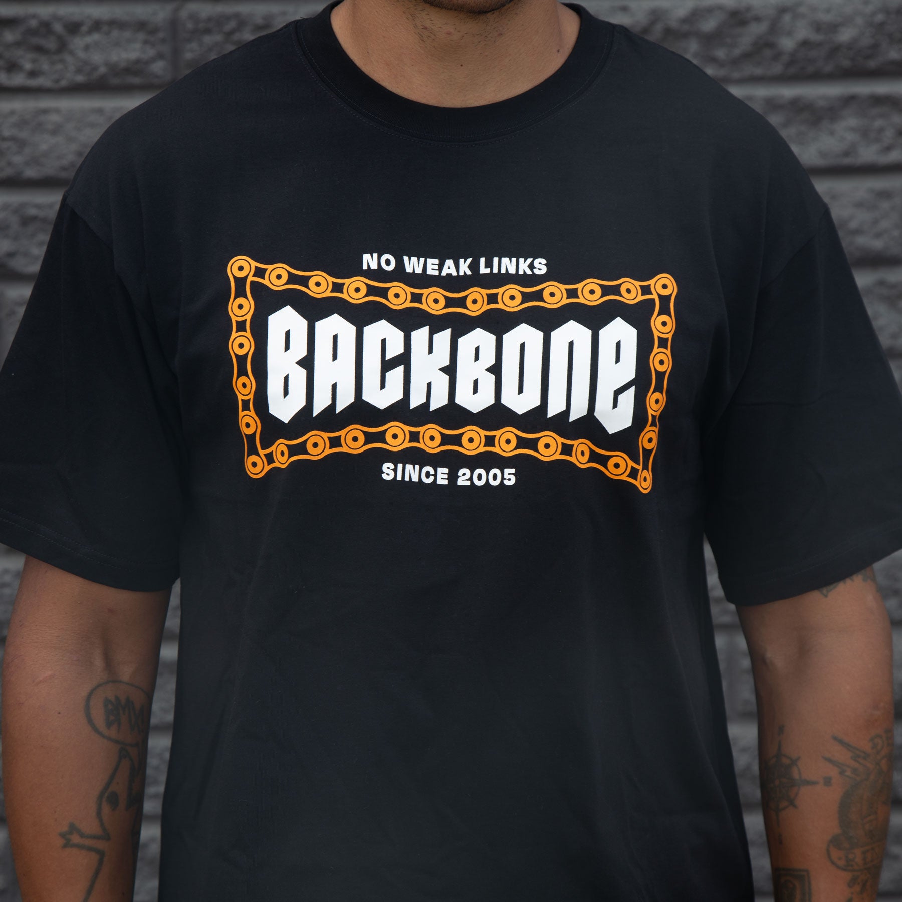 Backbone BMX No Weak Links T-Shirt | Buy now at Australia's #1 BMX shop