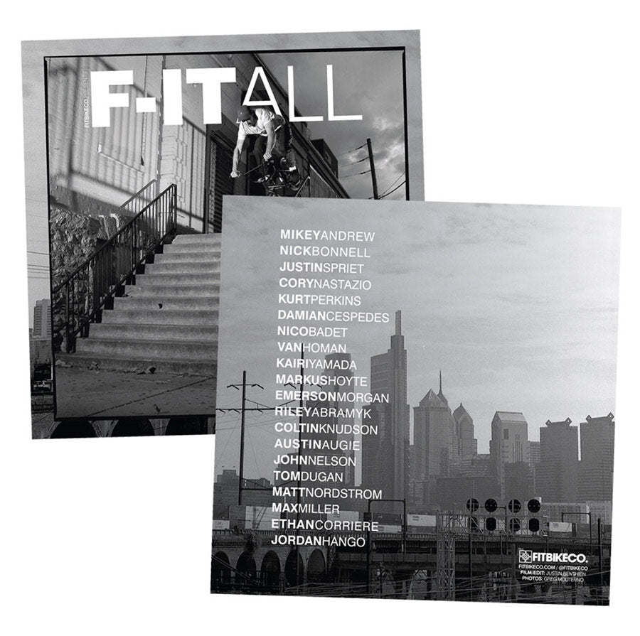 Fitbikeco F-IT All Video (DVD) + Zine | Buy now at Australia's #1 BMX shop