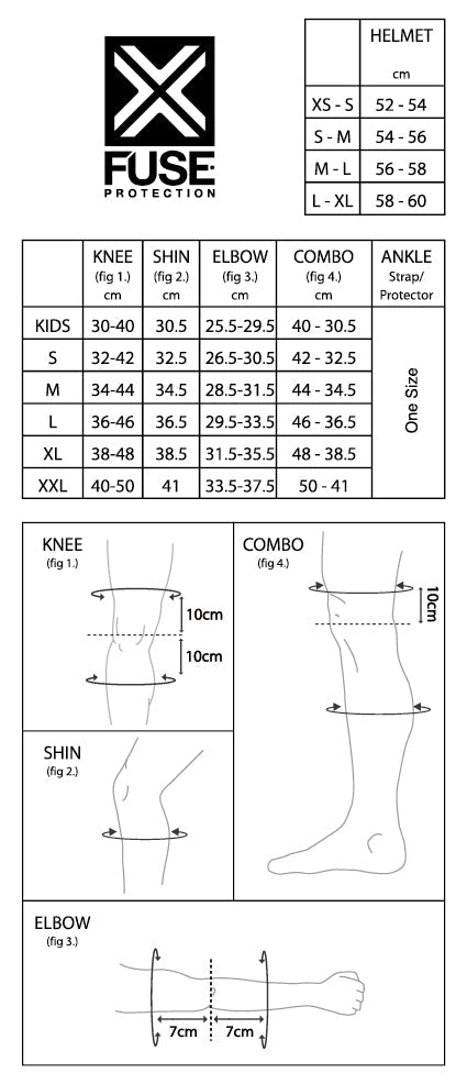 Fuse Echo 125 Knee/Shin/Ankle Pads - Back Bone BMX
