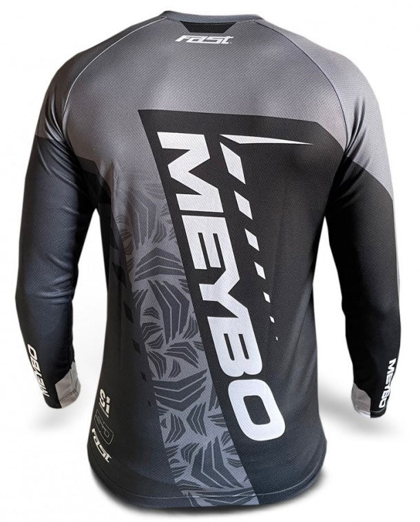 Meybo BMX Race Jersey - V5 Black/Grey - Back Bone BMX