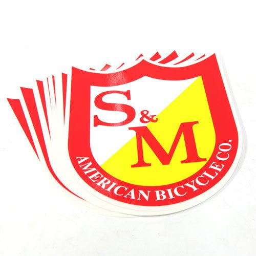 S&M Big Shield Sticker - Back Bone BMX