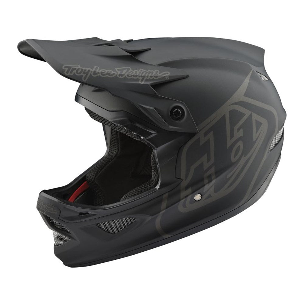 Troy Lee Designs D3 Fiberlite Helmet - Mono Black - Back Bone BMX